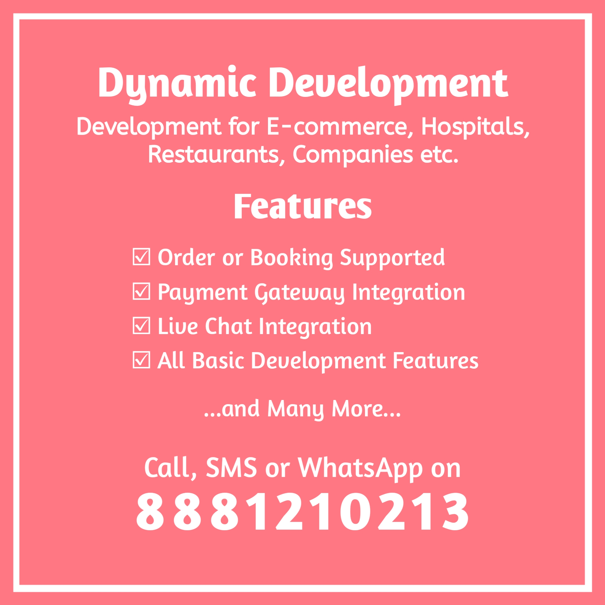 Dynamic Development